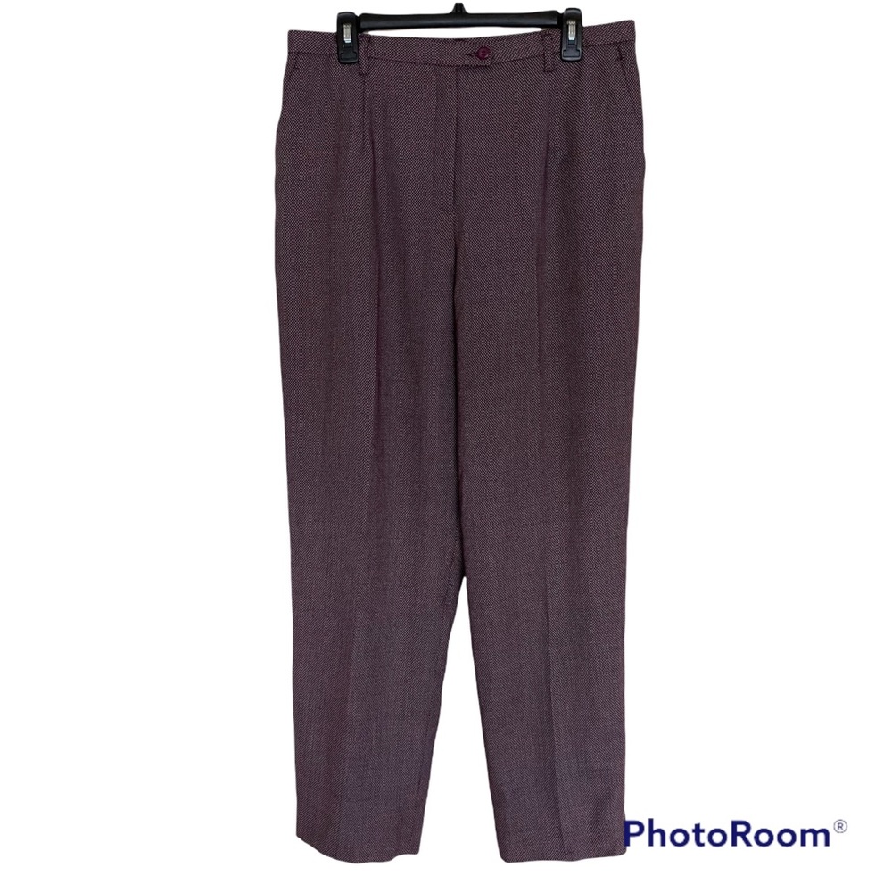 Pendleton High Waisted Polka Dot Wool Trousers, Size 16